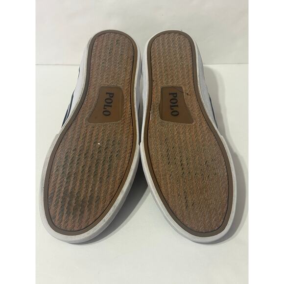 POLO RALPH LAUREN Navy Thompson III Bear Slip On Sneaker Men 8.5 Preppy Academia main image 4